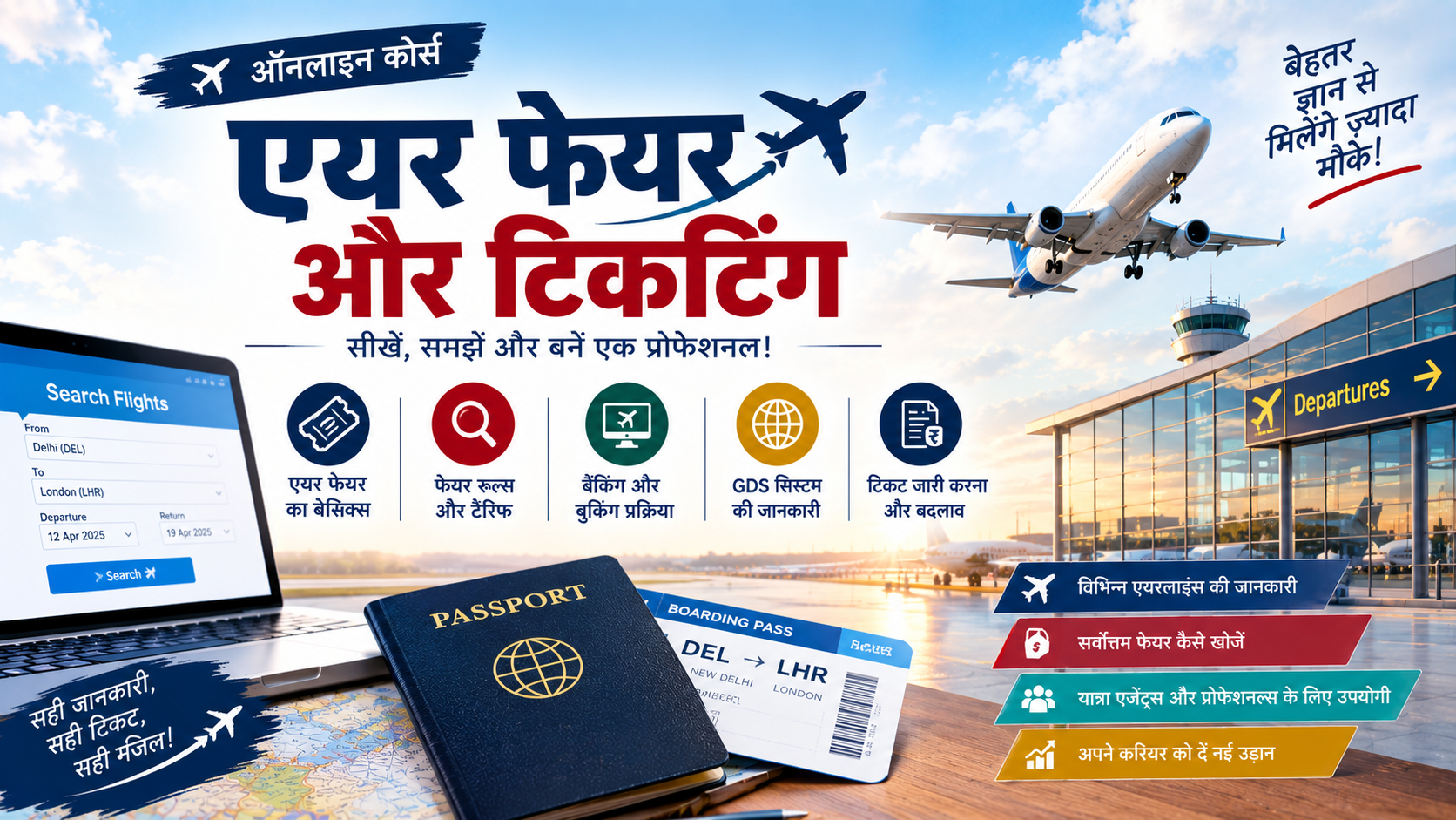 Air Fares and Ticketing (Hindi)